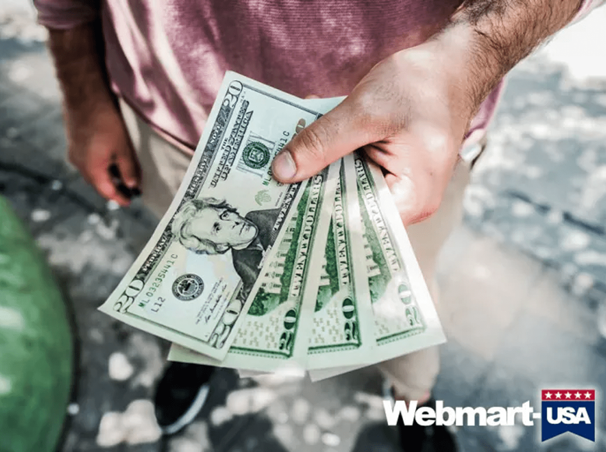 Money being held in hand